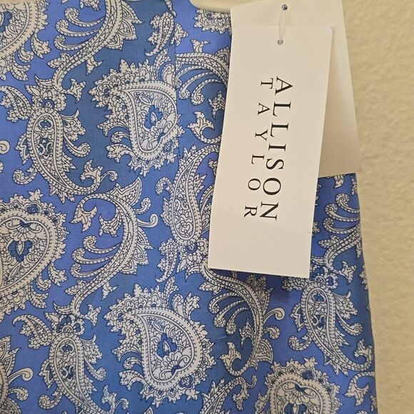 ALLYSON TAYLOR SILK CROPPED PANTS SIZE 8 - Picture 2 of 7